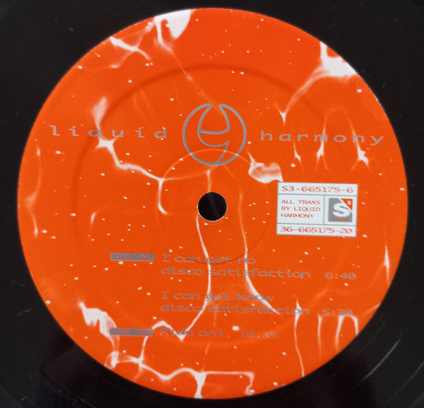 Liquid Harmony : I Can Get No Disco Satisfaction (12")