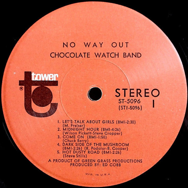 Chocolate Watch Band* : No Way Out (LP, Album, Scr)