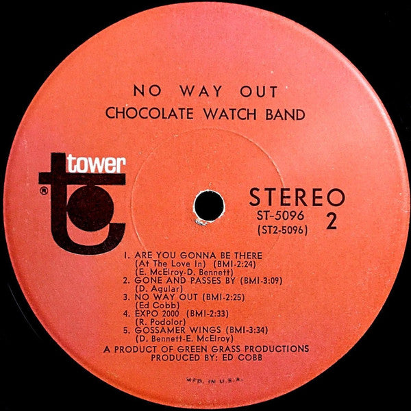 Chocolate Watch Band* : No Way Out (LP, Album, Scr)