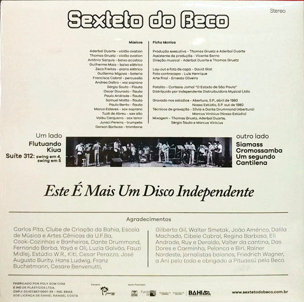 Sexteto Do Beco : Sexteto Do Beco (LP, Album, RE, RM)